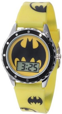 Batman Kids' BAT4071 Printed Silicone Strap Batman