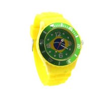 Brazil Flag Yellow Silicone Band