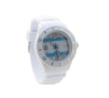 Israel Flag White Silicone Band