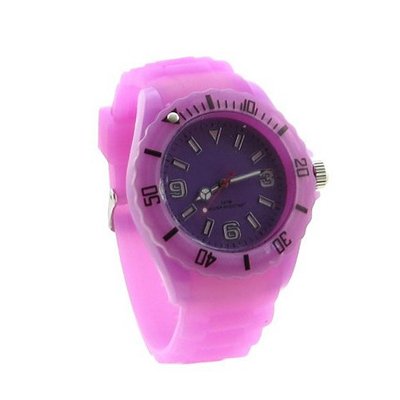 Neon Purple Silicone Band Glows In The Dark