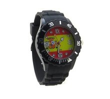 uBC Wear Spain Flag Black Silicone Band 