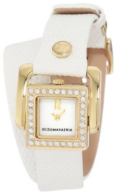 BCBGMAXAZRIA BG6369 Arabasque Custom Hinged Square Case with Pavé Stone Detail