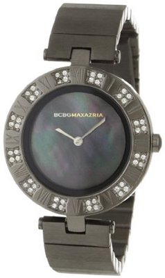 BCBGMAXAZRIA BG8250 Analog Vintage Black Mother-Of-Pearl Dial