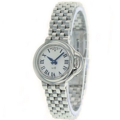 Bedat 827.011.600 No. 8 Steel Case Bracelet Silver Roman Dial