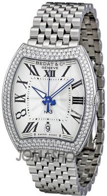 Bedat No. 3 Opaline Guilloche Dial Diamond Bezel Ladies 315.031.100