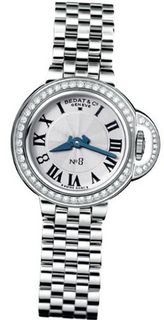 Bedat No. 8 Silver Dial Stainless Steel Diamond Ladies 827.041.600