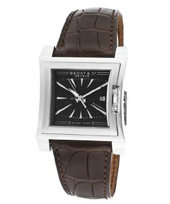 No.1 Automatic/Mechanical Black Dial Dark Brown Genuine Alligator