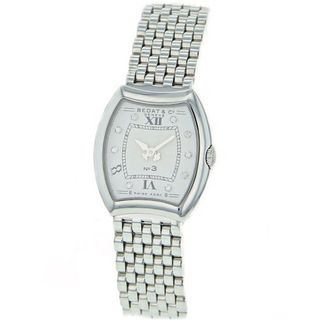 uBedat & Co. Bedat 304.011.109 No. 3 Steel Case Bracelet White Diamond 