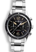 Bell and Ross Heritage Sport Black Dial Steel BR126-HER-ST