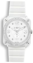 Bell & Ross Aviation Quartz Midsize Brs-White-Ceramic-Phantom-Diamond