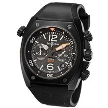 Bell & Ross BR-02-94-CARBON Marine Black Chronograph Dial