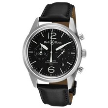 Bell & Ross BR-126-ORIGINAL BLACK Vintage Black Chronograph Dial