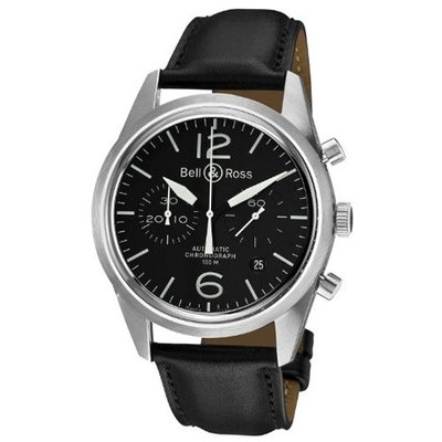 Bell & Ross BR-126-ORIGINAL BLACK Vintage Black Chronograph Dial