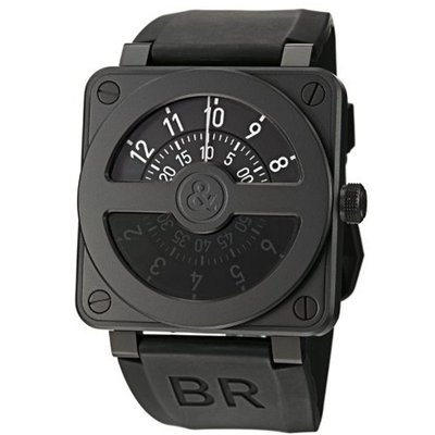 Bell & Ross BR01-92COMPASS Aviation Black Rubber Strap
