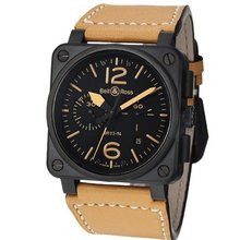 Bell & Ross BR03-94HERITAGE Avation Beige Leather Strap