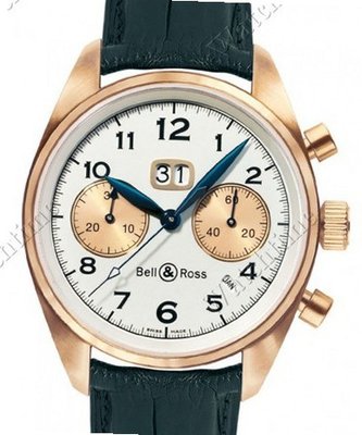 Bell & Ross Vintage Vintage 126 Annual Big Date Chronograph Pink Gold
