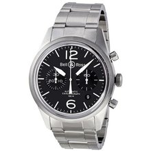 uBell & Ross Bell and Ross Vintage Original BR126-ORIG-BLK-SS 