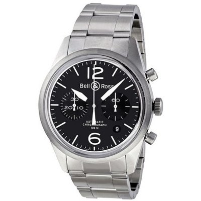 uBell & Ross Bell and Ross Vintage Original BR126-ORIG-BLK-SS 