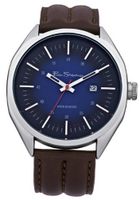 Ben Sherman BS008 Dark Blue and Brown Leather Strap