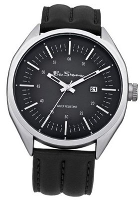 Ben Sherman BS010 All Black Leather Strap