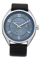 Ben Sherman BS017 Blue and Black Leather Strap