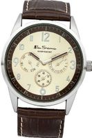 Ben Sherman BS050 Champage and Brown Leather Strap