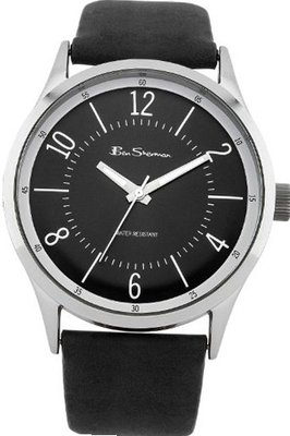 Ben Sherman BS068 All Black Leather Strap
