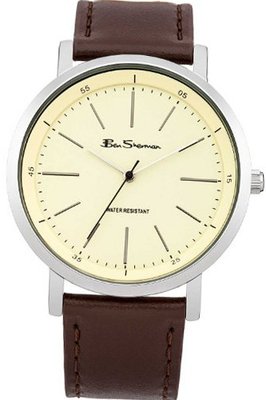 Ben Sherman BS076 Champagne and Brown Leather Strap