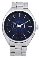 Ben Sherman Quartz with Blue Dial Analogue Display and Silver Stainless Steel Bracelet BS025
