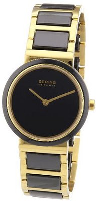 Bering Time 10729-741 Ladies Ceramic Black Gold