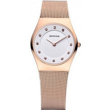 Bering Time 11927-366 Ladies Rose Gold Classic Mesh