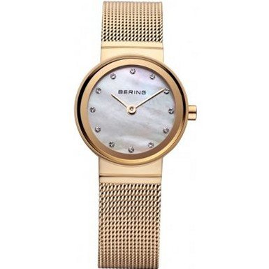 Bering Time 10122-334 Ladies Gold Classic Mesh