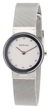 Bering Time 10126-000 Ladies Silver Mesh