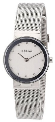 Bering Time 10126-000 Ladies Silver Mesh