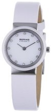 Bering Time 10725-854 Ladies Ceramic White Calfskin