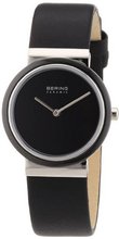 Bering Time 10729-442 Ladies Ceramic Black Calfskin