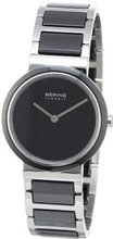 Bering Time 10729-742 Ladies Ceramic Black Silver