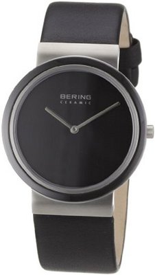 Bering Time 10736-442 Ceramic Black Calfskin