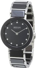 Bering Time 11429-742 Ladies Ceramic Black Silver