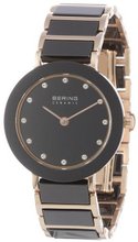 Bering Time 11429-746 Ladies Ceramic Black Rose