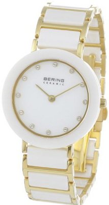 Bering Time 11429-751 Ladies Ceramic White Gold