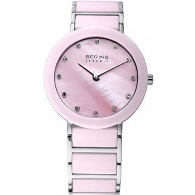 Bering Time 11429-999 Ladies Pink and Silver Ceramic