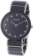 Bering Time 11435-749 Ladies Ceramic Black Silver
