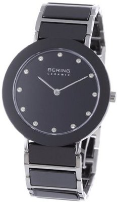 Bering Time 11435-749 Ladies Ceramic Black Silver