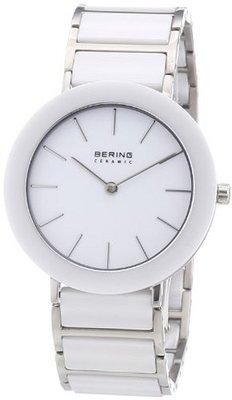 Bering Time 11435-794 Ladies Ceramic White Silver