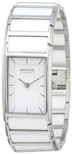 Bering Time 30121-754 Ladies Ceramic White Silver