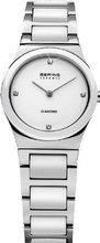 Bering Time 32230-704 Ladies Ceramic White Silver