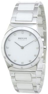 Bering Time 32230-764 Ladies Ceramic White Silver