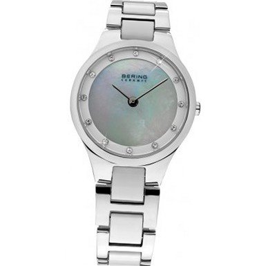 Bering Time 32327-701 Ladies Ceramic Silver