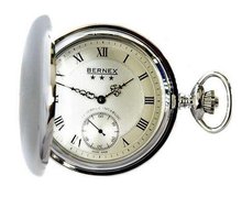 Bernex Silver Tone Hunters Gents Pocket BN22203